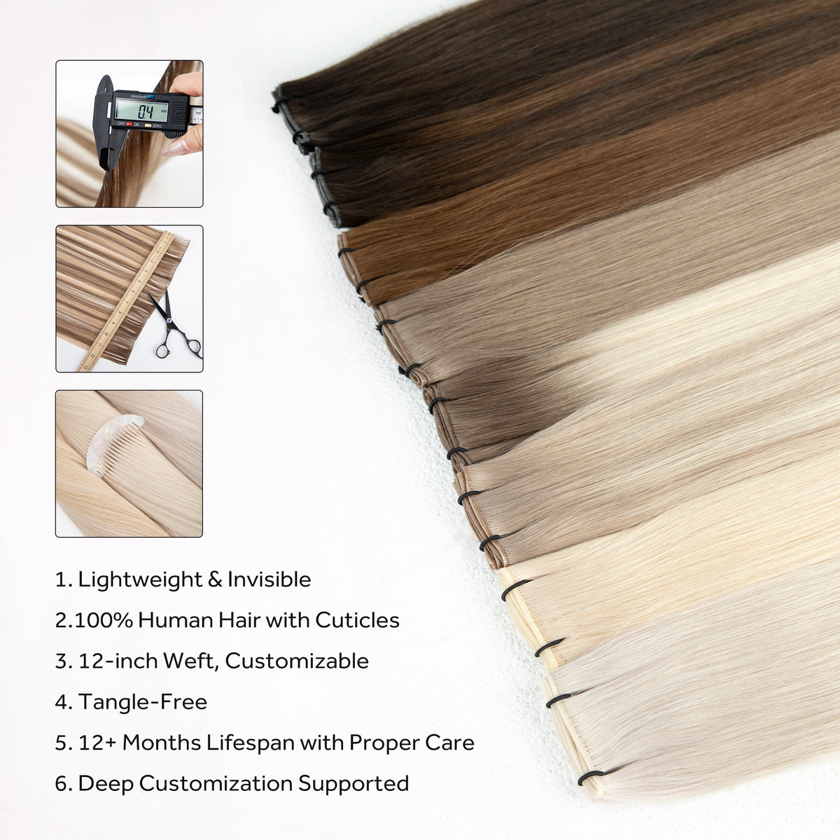 Genius Weft Hair Extensions product introduction and features