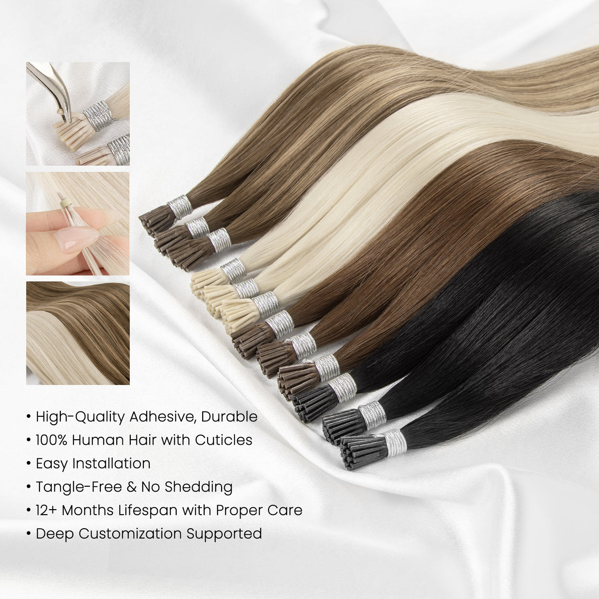 I-Tip Hair Extensions product introduction and features