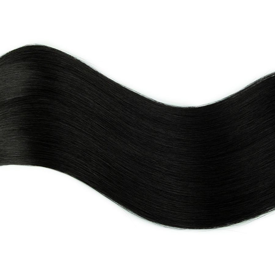 #1 Jet Black hair color swatch