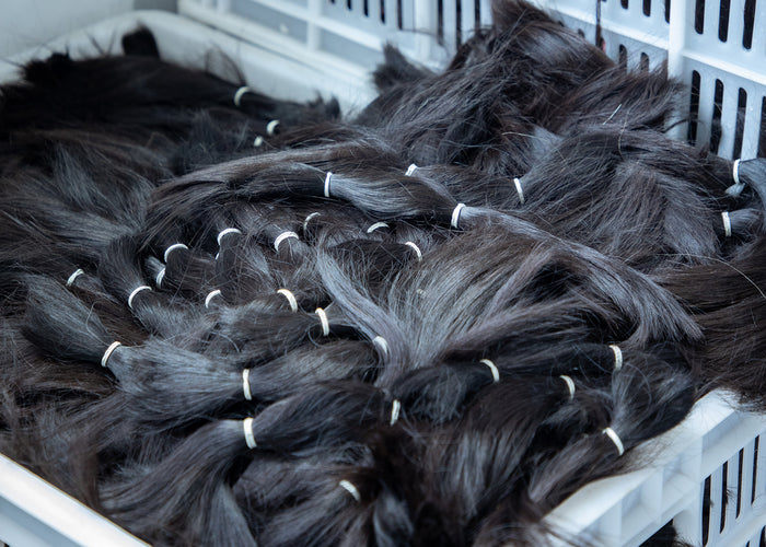 Premium raw human hair bundles