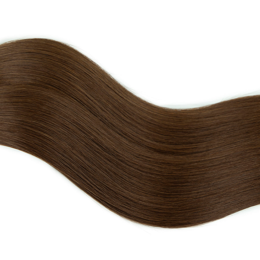 #4 Medium Chocolate Brown hair color swatch