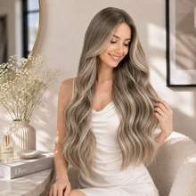 #5ATP5A/1006|Nano Ring Hair Extensions #5ATP5A/1006 wearing result