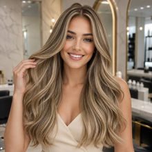 #P8/24|K-Tip Hair Extensions #P8/24 wearing result